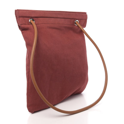 Hermes Canvas Swift Aline Grooming Bag Rouge H Gold 3 of 12