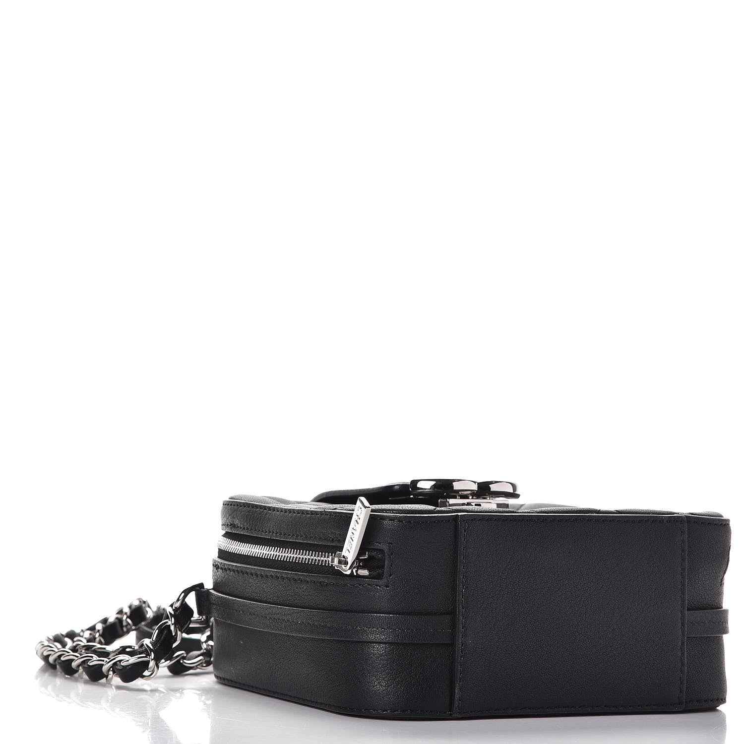 Chanel Lambskin Quilted Mini CC Box Camera Bag Black 4 of 7