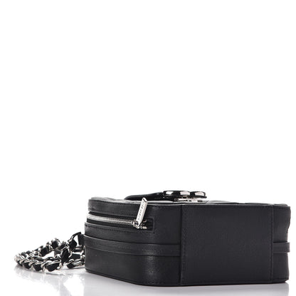 Chanel Lambskin Quilted Mini CC Box Camera Bag Black 4 of 7
