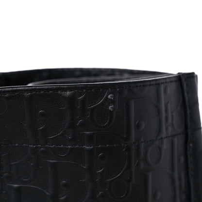 Christian Dior Oblique Calfskin Embossed Large Book Tote Black 13 of 14