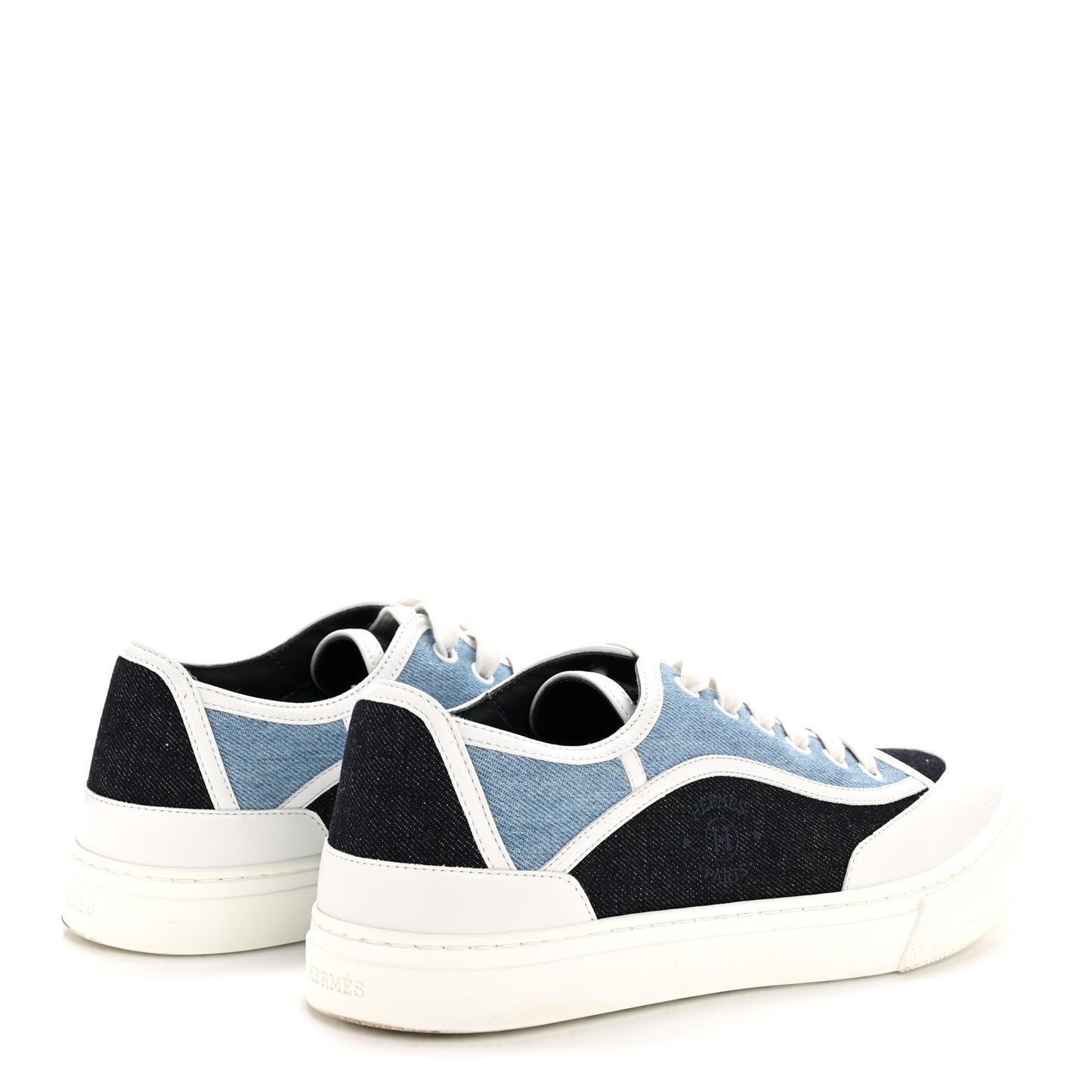 Denim Calfskin Womens Get Sneakers 40 Bleu Brut