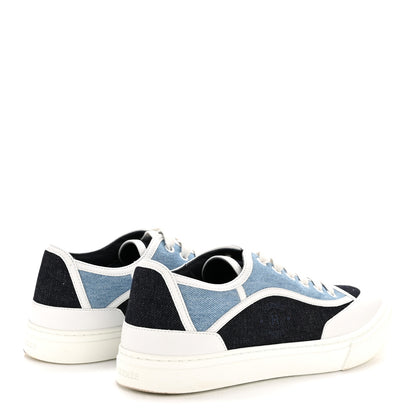 Hermes Denim Calfskin Womens Get Sneakers 40 Bleu Brut 5 of 10