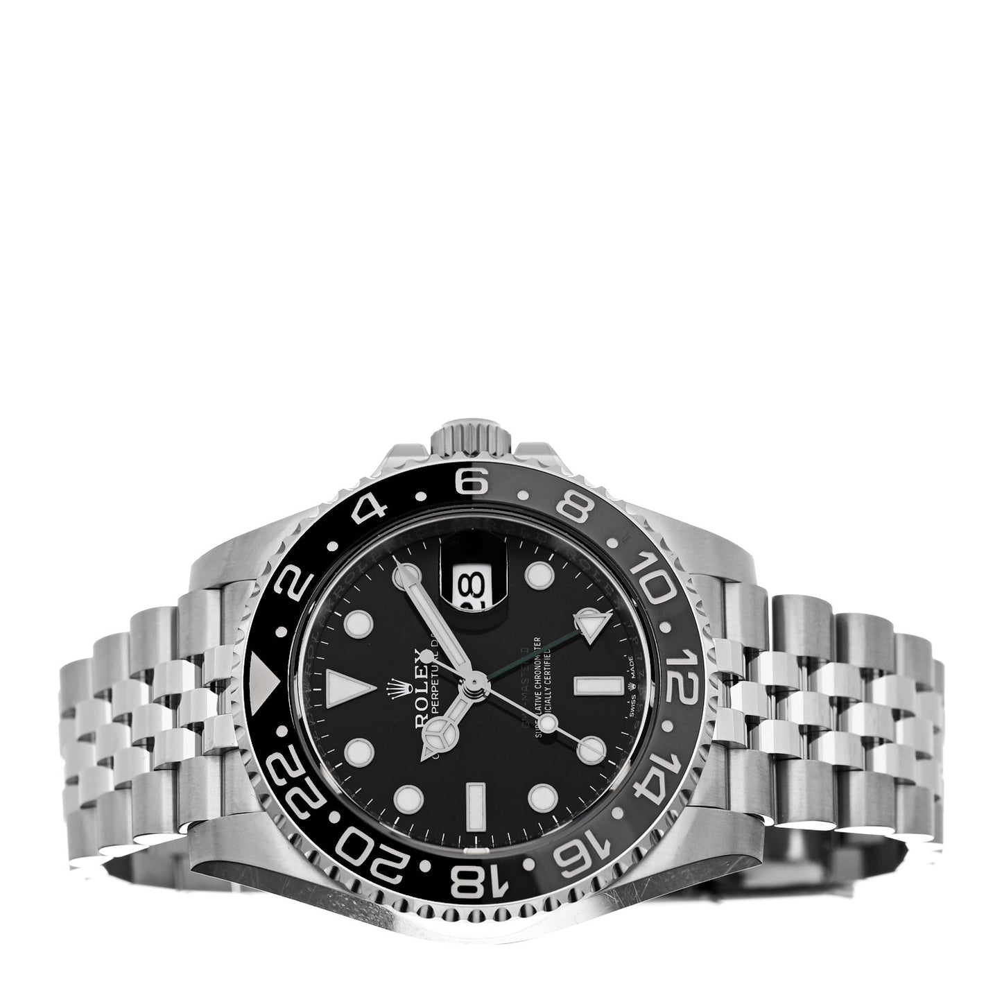 Stainless Steel 40mm Oyster Perpetual Date GMT Master II Bruce Wayne Watch Black 126710GRNR