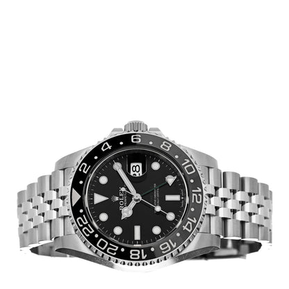 Rolex Stainless Steel 40mm Oyster Perpetual Date GMT Master II Bruce Wayne Watch Black 126710GRNR 2 of 5