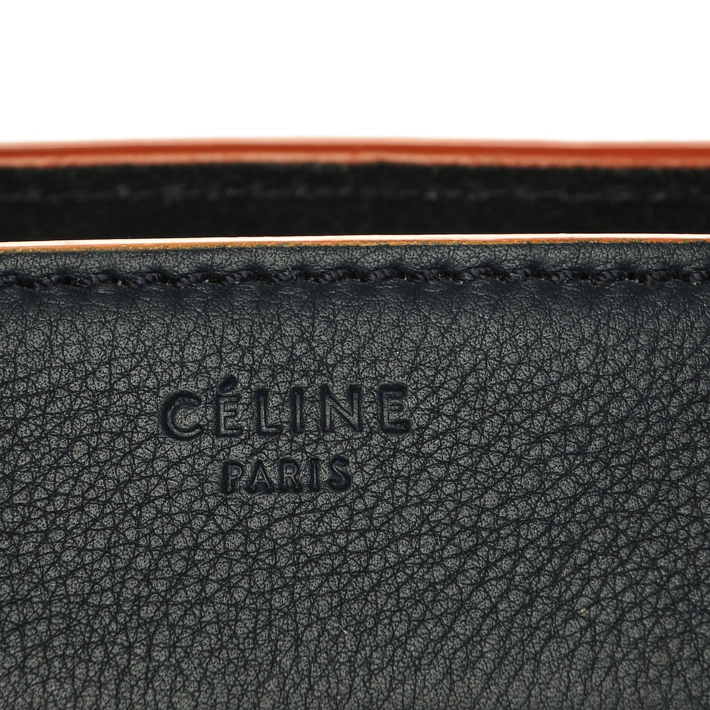 Baby Grained Calfskin Medium Phantom Luggage Midnight