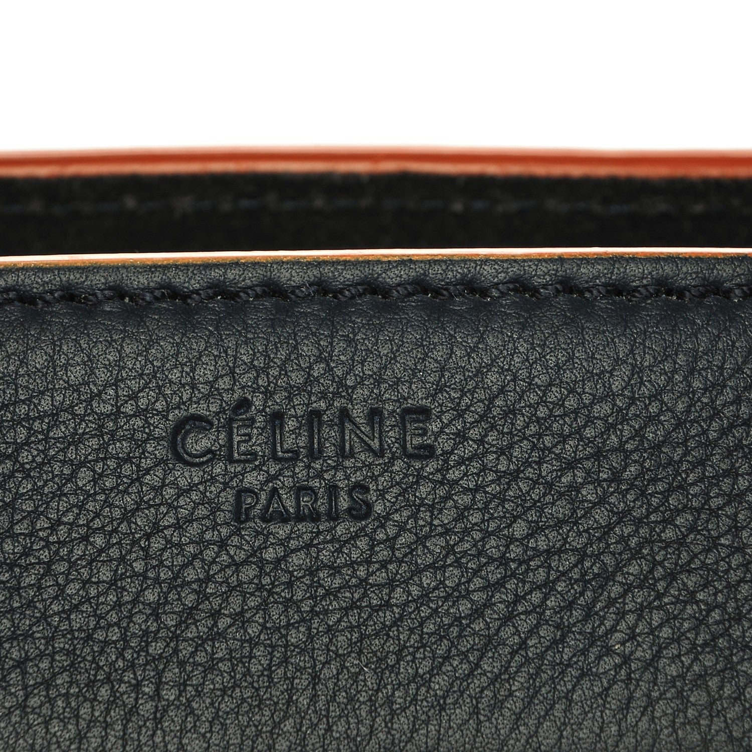 Celine Baby Grained Calfskin Medium Phantom Luggage Midnight 6 of 7
