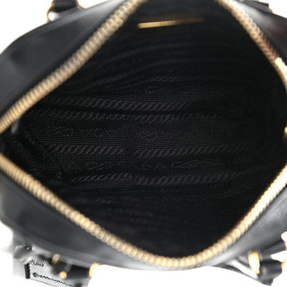 Prada Saffiano Lux Mini Top Handle Crossbody Bag Black 5 of 12