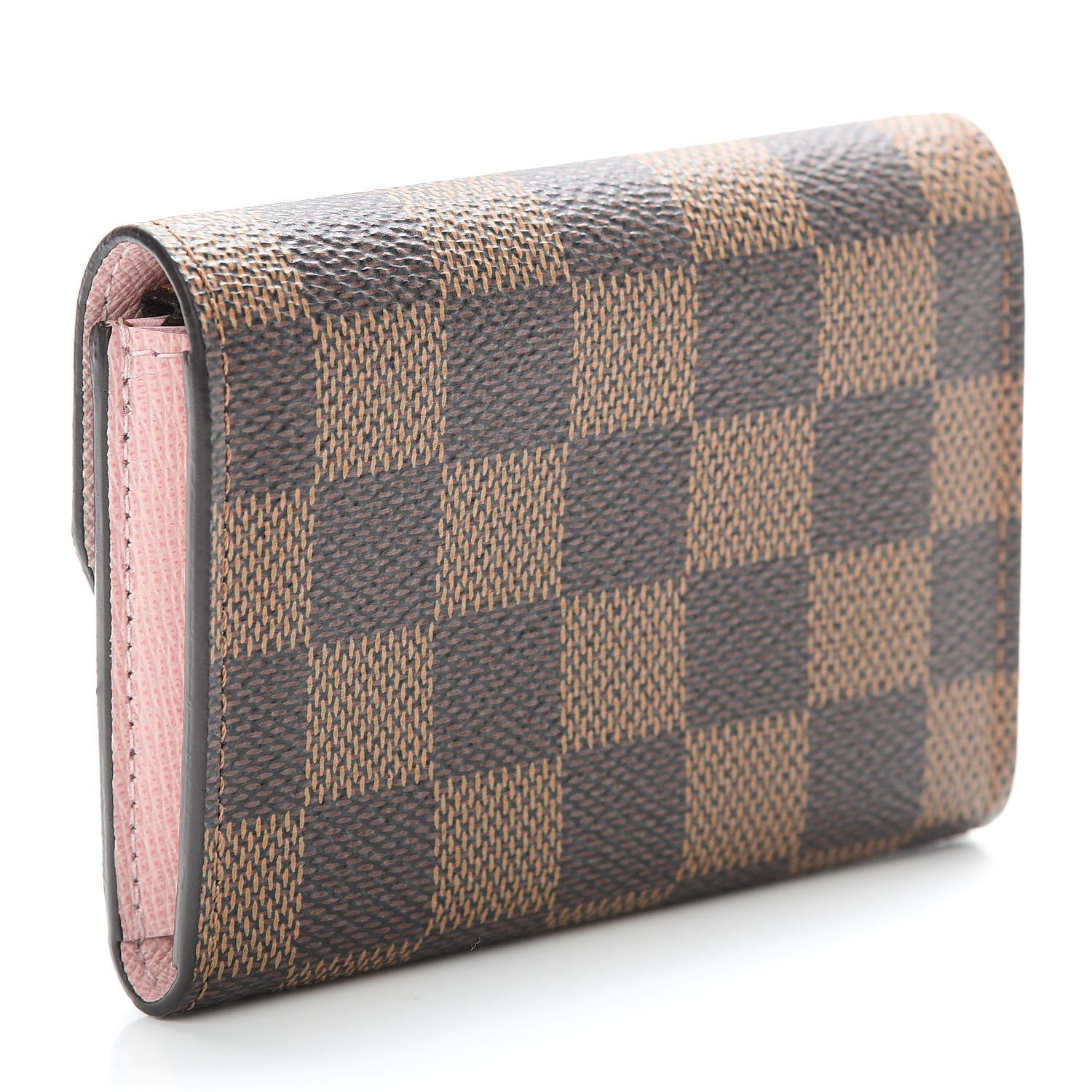 Louis Vuitton Damier Ebene Rosalie Coin Purse Rose Ballerine 3 of 9