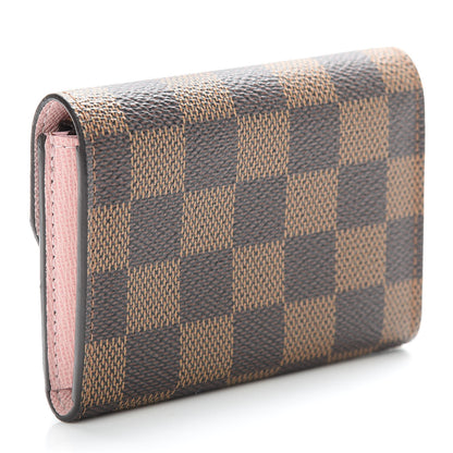 Louis Vuitton Damier Ebene Rosalie Coin Purse Rose Ballerine 3 of 9