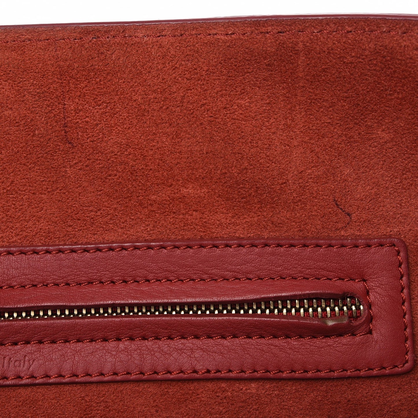 Supple Calfskin Medium Phantom Luggage Red