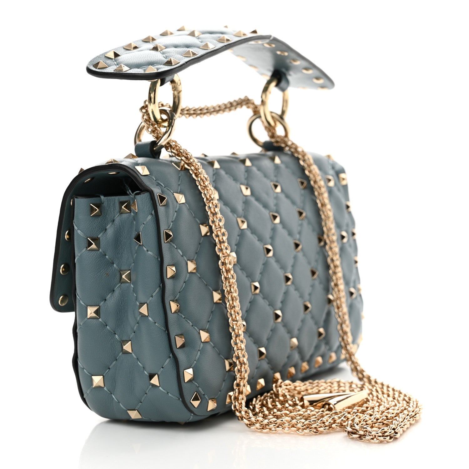 Valentino Garavani Nappa Small Rockstud Spike Shoulder Bag Amadeus 3 of 10