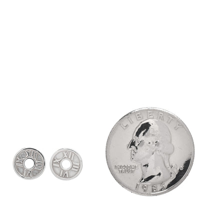 Tiffany Sterling Silver Atlas Round Earrings 2 of 4