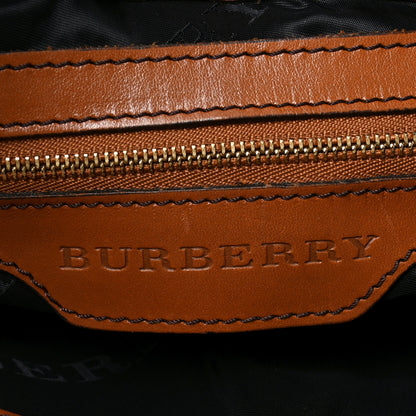 Burberry Lambskin Bridle Calfskin Medium Landscape Lynher Tote Tan 6 of 9