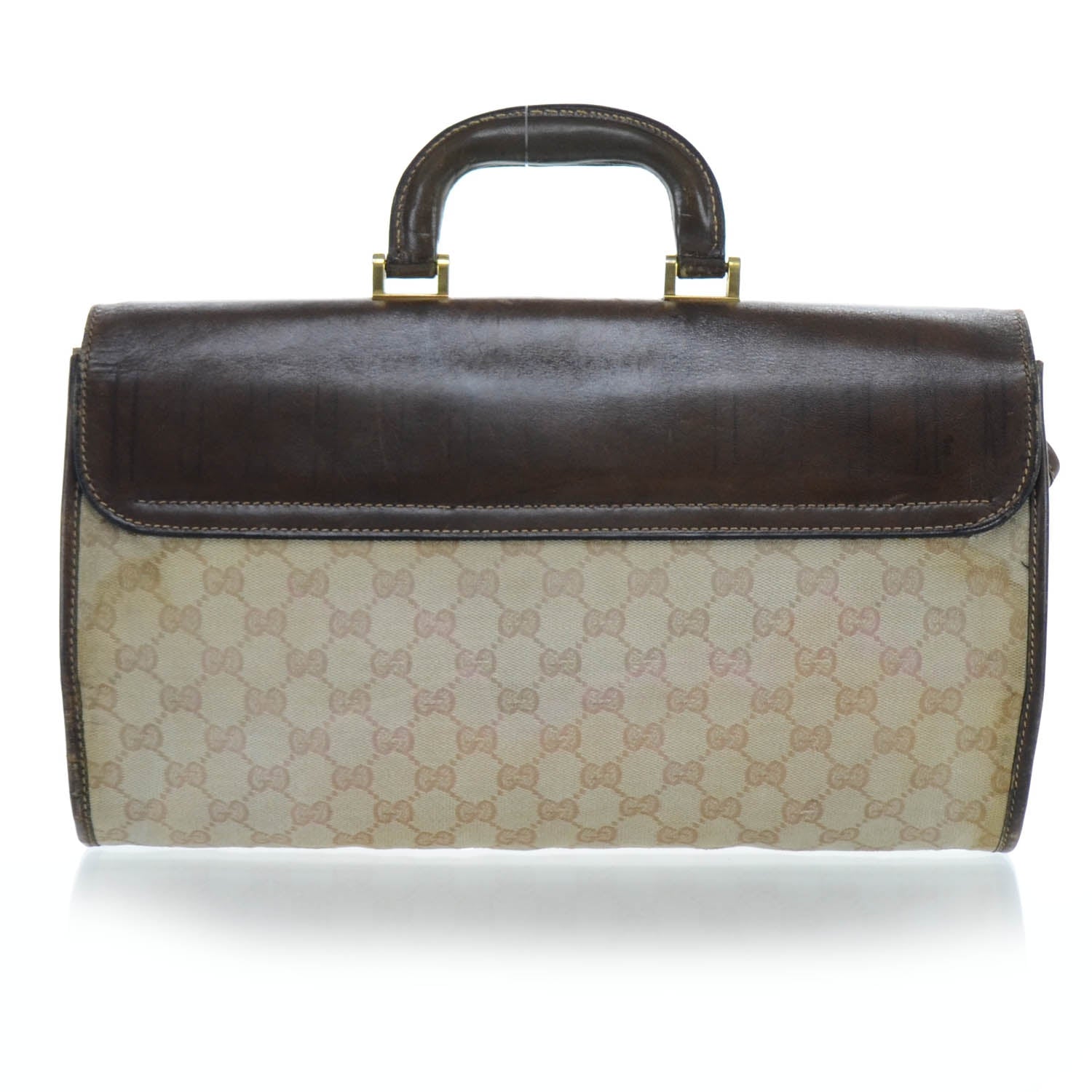 Gucci Monogram Travel Bag Brown 10 of 12