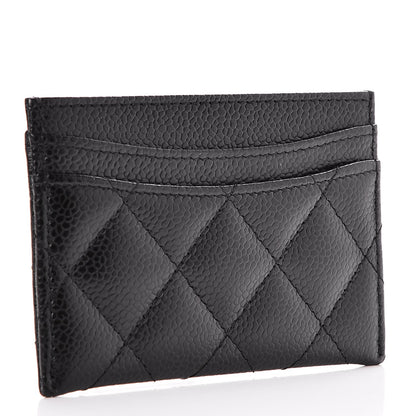 Chanel Caviar Quilted Card Holder Black 3 of 9