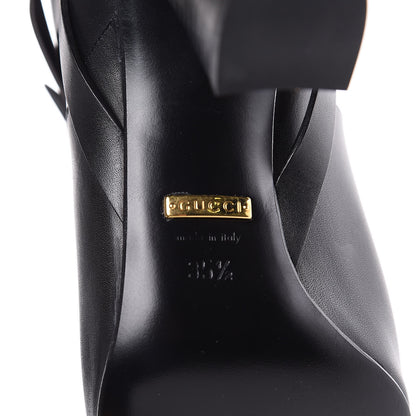 Gucci Calfskin Tess Horsebit Tall Boots 35.5 Black 8 of 8