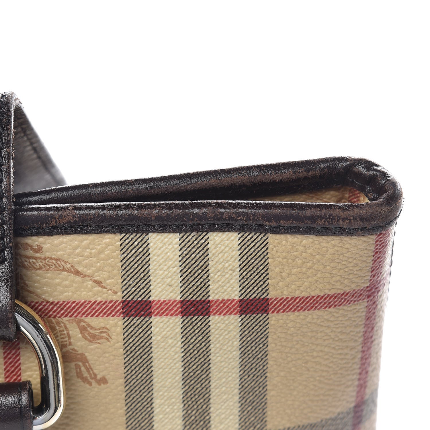 Burberry Haymarket Check Medium Regent Tote Chocolate 15 of 15