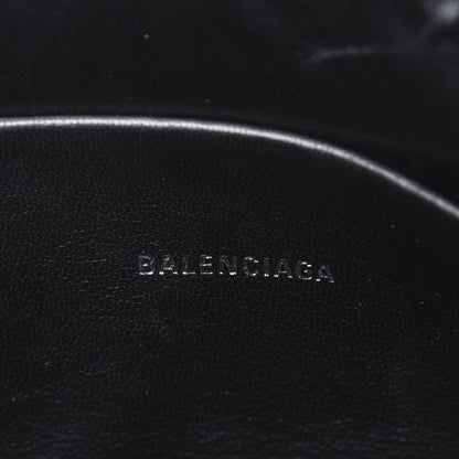 Balenciaga Glitter Calfskin Logo Everyday Pouch M Silver 6 of 13