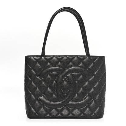 Chanel Caviar Quilted Medallion Tote Black 1 of 10