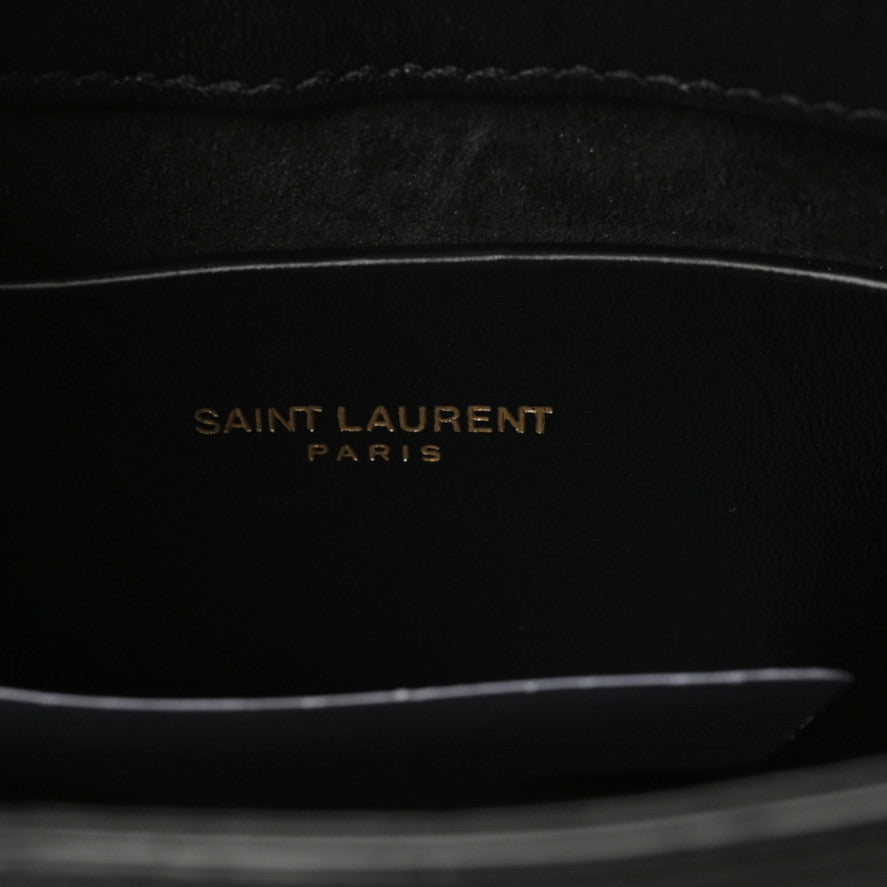 Saint Laurent Patent Calfskin Le 5 A 7 Mini Hobo Black 8 of 9
