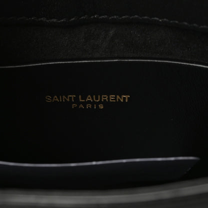 Saint Laurent Patent Calfskin Le 5 A 7 Mini Hobo Black 8 of 9