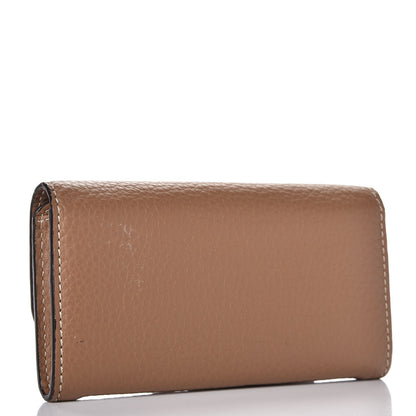 Chloe Calfskin Marcie Continental Flap Wallet Nut 3 of 8
