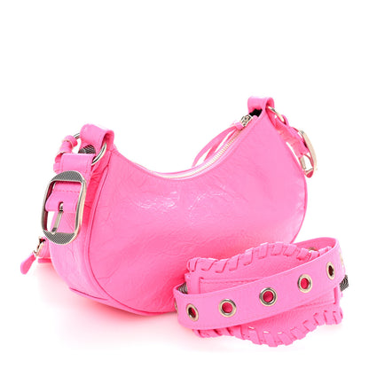 Balenciaga Agneau Arena Le Cagole Shoulder Bag XS Hot Pink Hot Pink 3 of 10