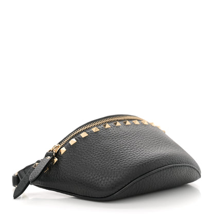 Valentino Garavani Calfskin Rockstud Belt Bag Black 4 of 9