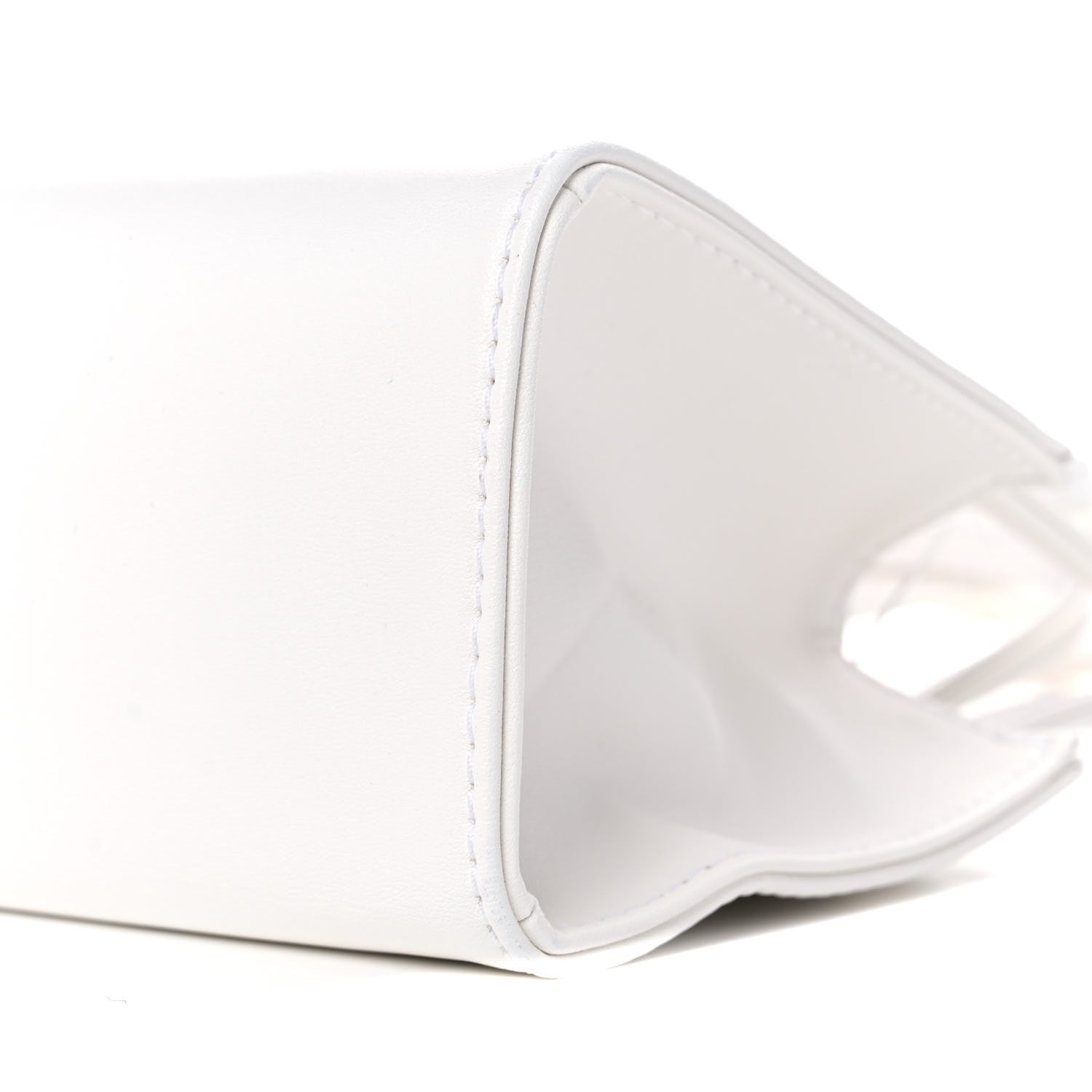 Telfar Vegan Leather Small Shopping Bag White 9 of 9