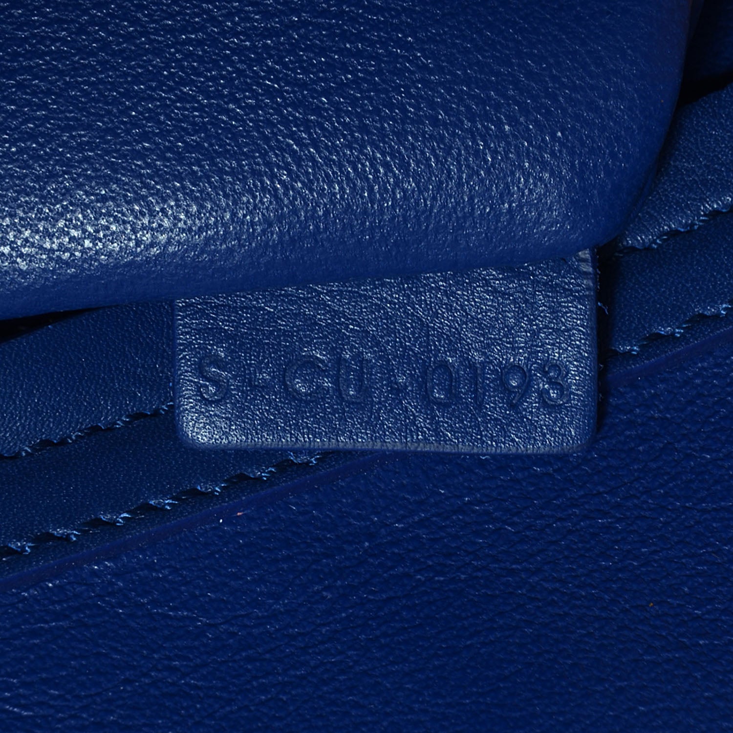 Celine Suede Medium Phantom Luggage Colbalt Blue 7 of 8
