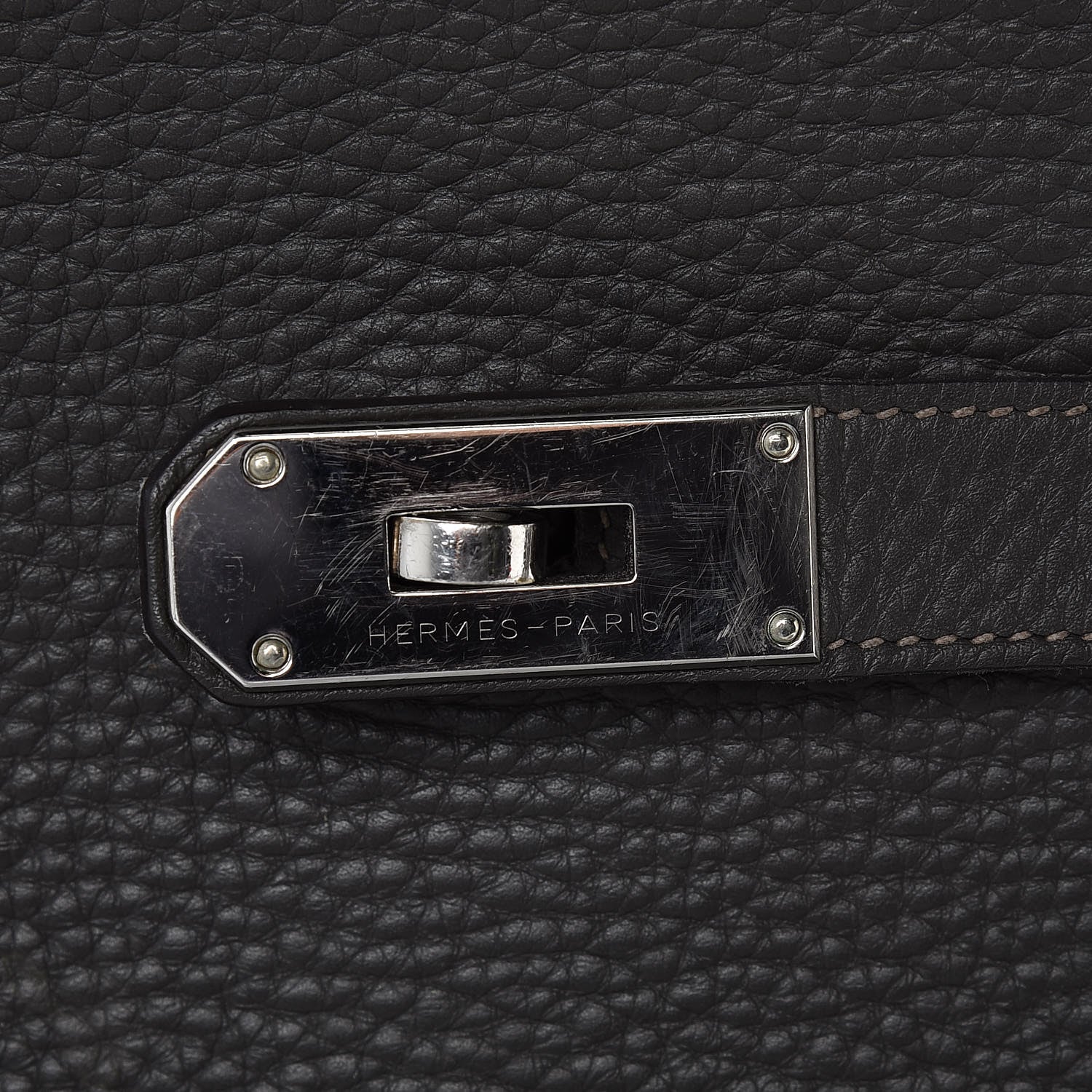 Hermes Taurillon Clemence Bicolor Jypsiere 34 Ardoise Gris Tourterelle 12 of 32