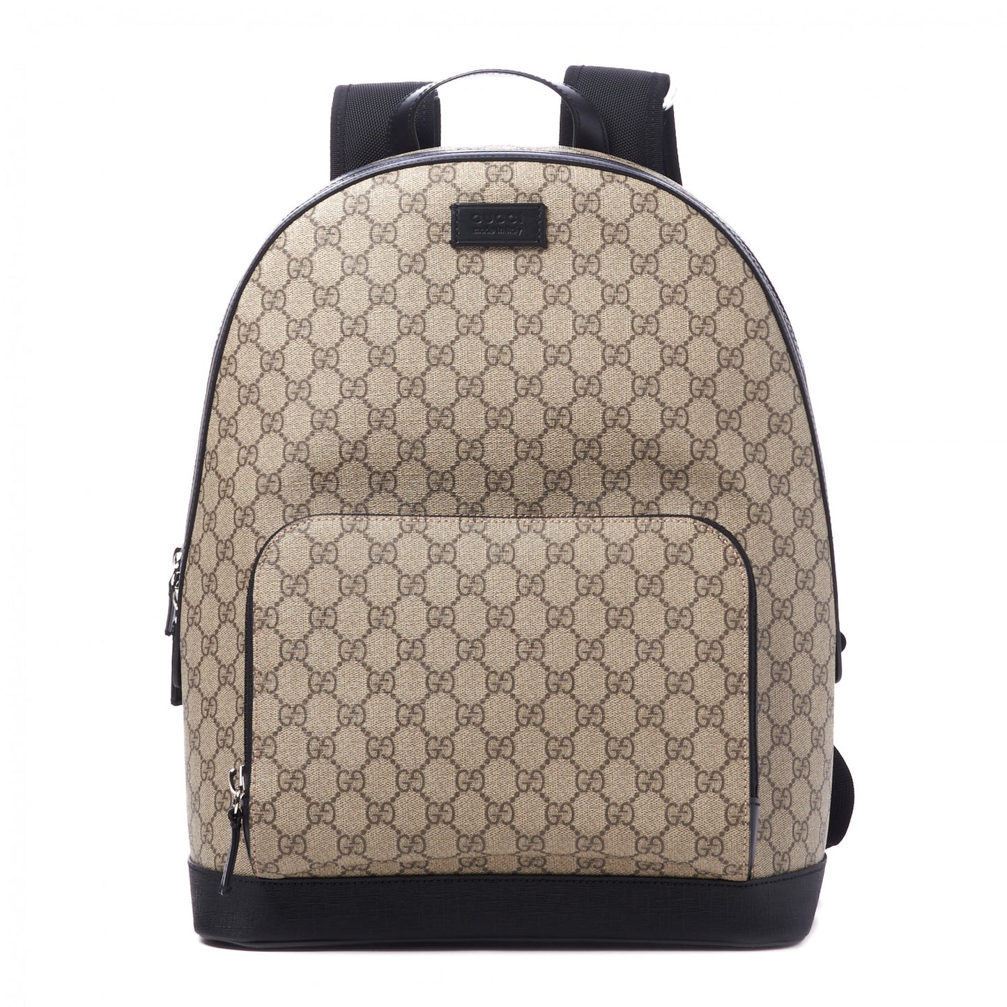 GG Supreme Monogram Medium Backpack Black