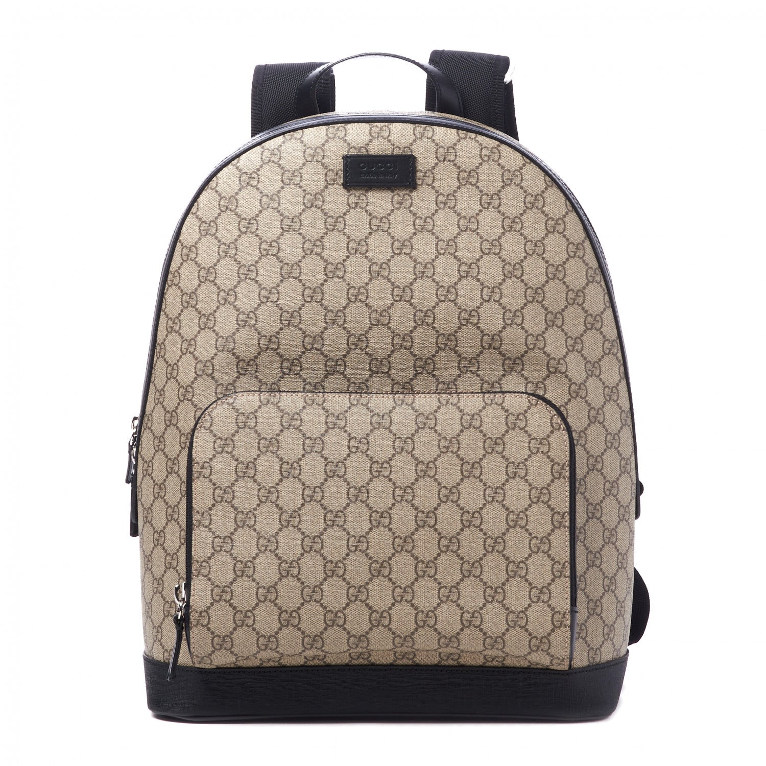 Gucci GG Supreme Monogram Medium Backpack Black 1 of 10