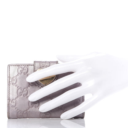 Gucci Metallic Guccissima Heart Travel Wallet Lavender 2 of 6