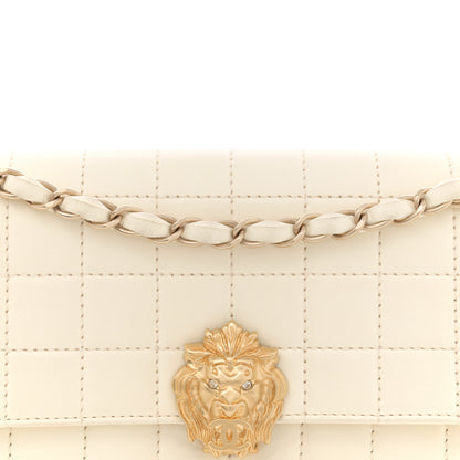 Chanel Lambskin Chocolate Bar Leo Lion Flap White 8 of 15