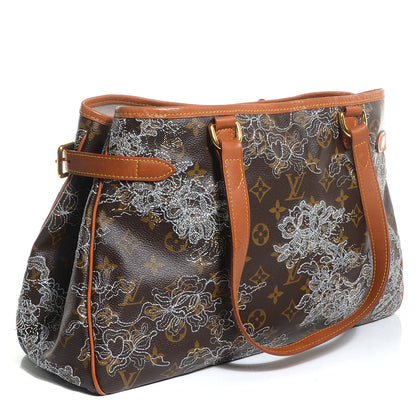 Louis Vuitton Monogram Dentelle Batignolles Horizontal Silver 3 of 7
