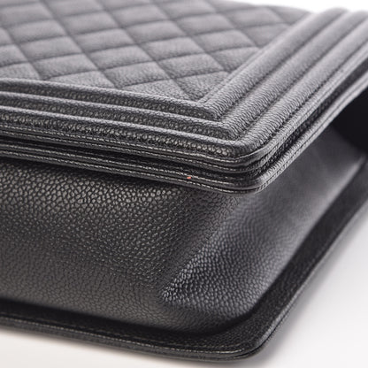 Chanel Caviar Quilted New Medium Boy Flap Black 6 of 10