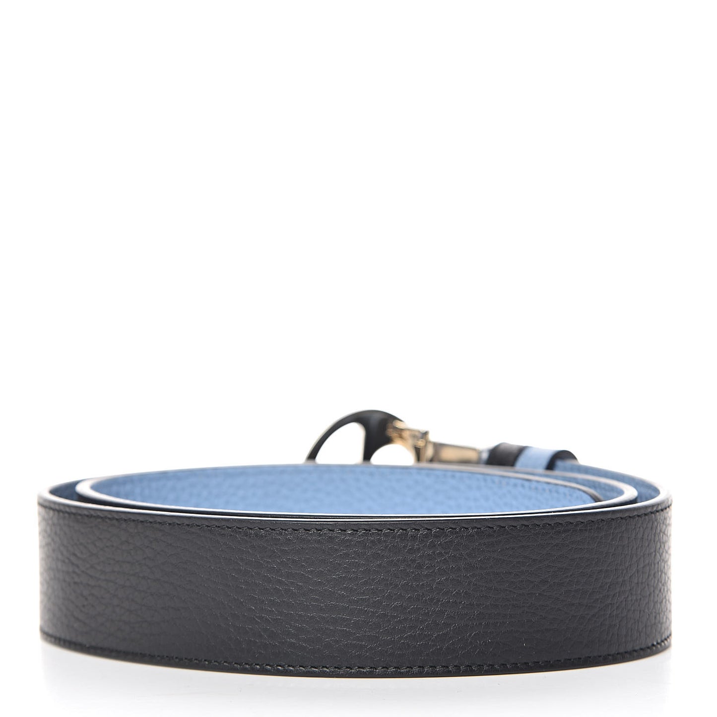 Dollar Calfskin 1973 Reversible Belt 90 36 Black Mineral Blue