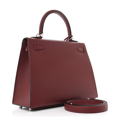 Hermes Epsom Kelly Sellier 25 Rouge H 3 of 8
