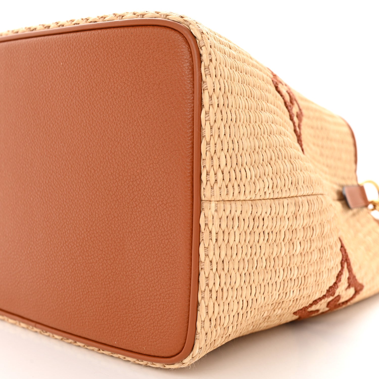 Louis Vuitton Raffia Calfskin Monogram Neonoe MM Tan 9 of 11