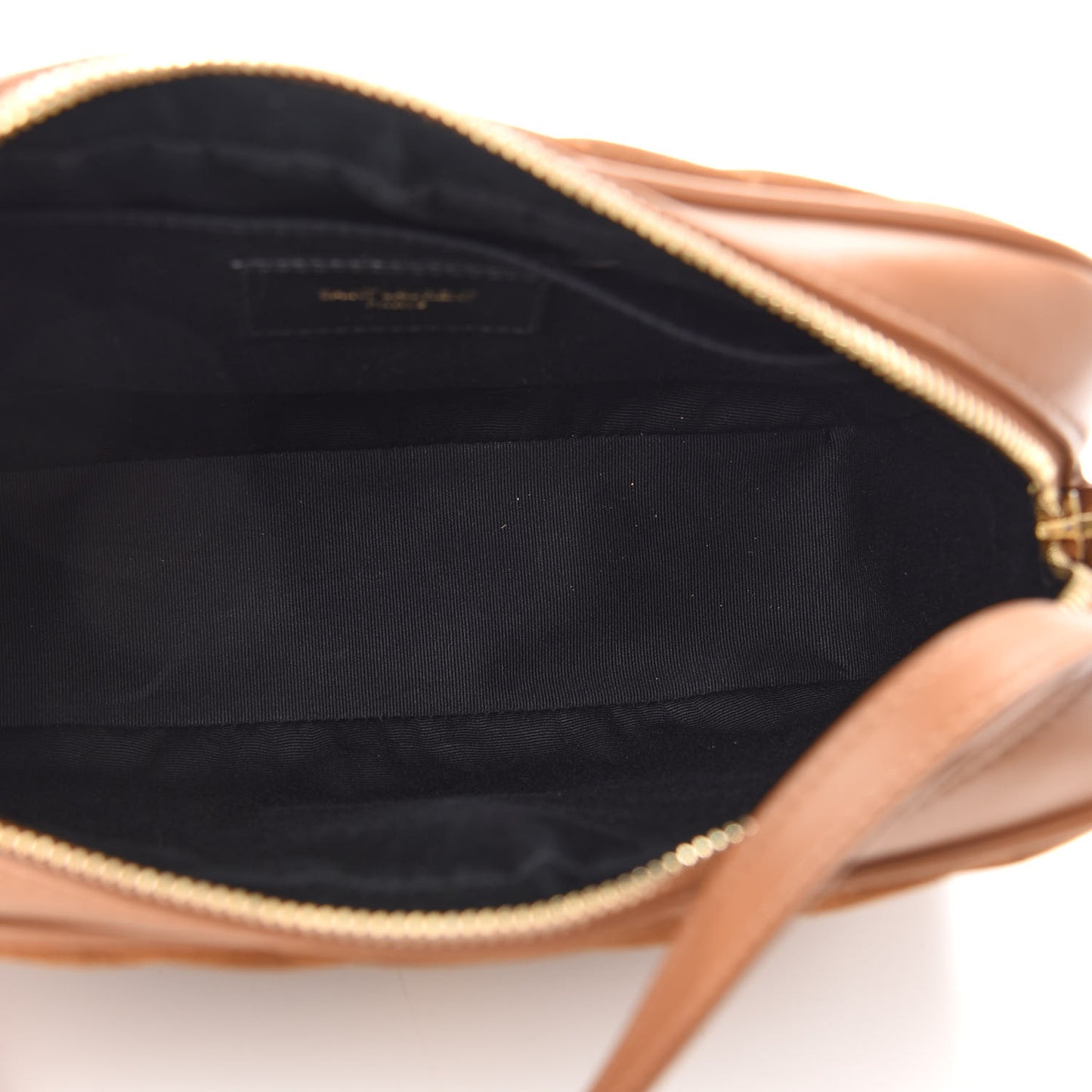 Suede Matelasse Monogram Lou Camera Bag Cinnamon