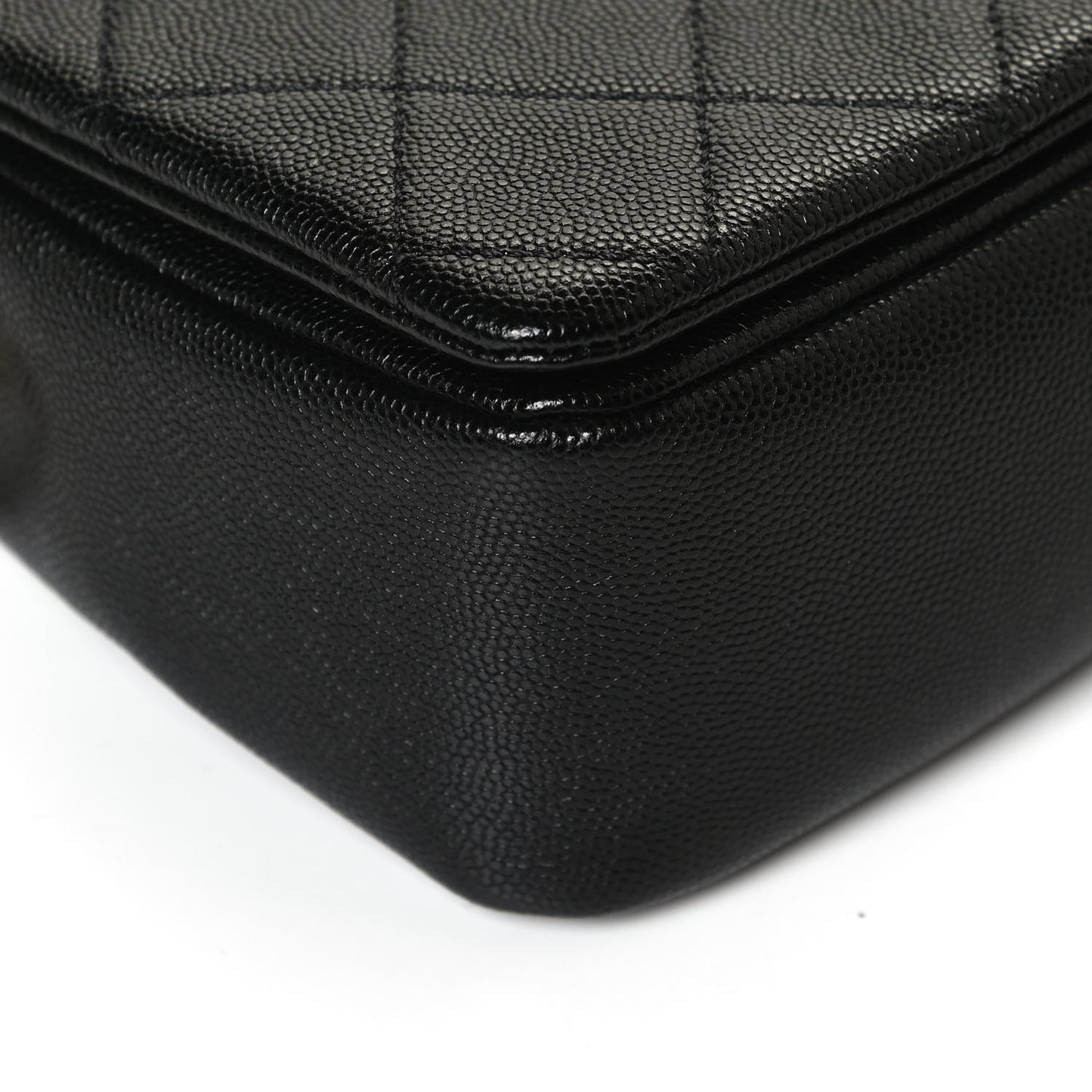 Caviar Quilted Small Fashion Therapy Flap Bag Black
