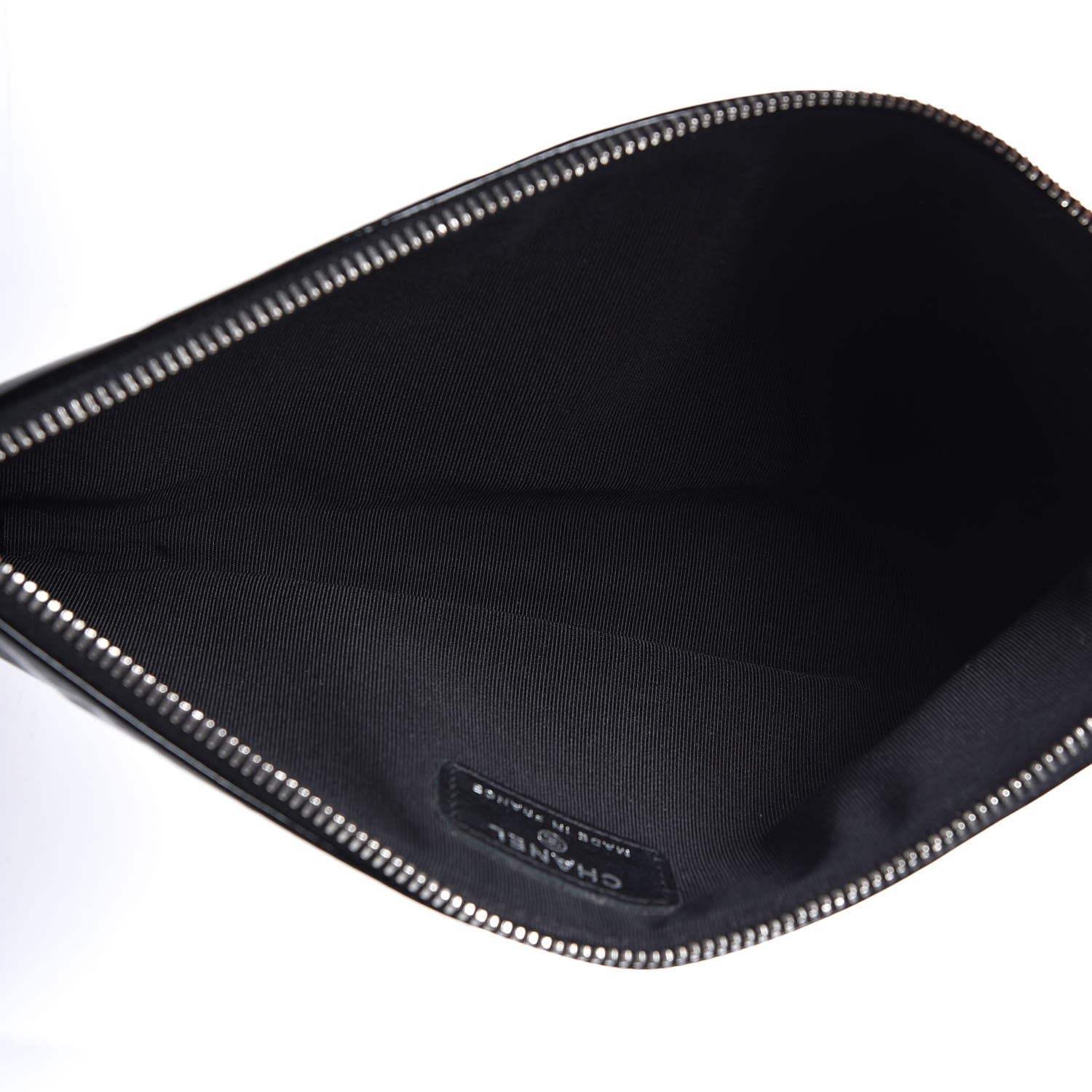 Chanel Vinyl Clutch Black 5 of 8