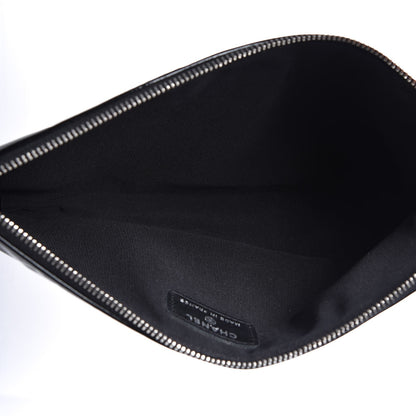 Chanel Vinyl Clutch Black 5 of 8