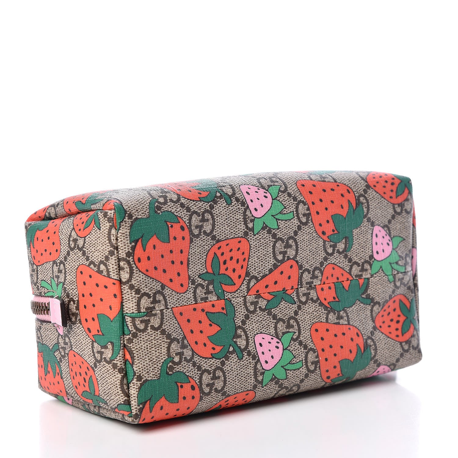 Gucci GG Supreme Monogram Strawberry Cosmetic Case 4 of 11