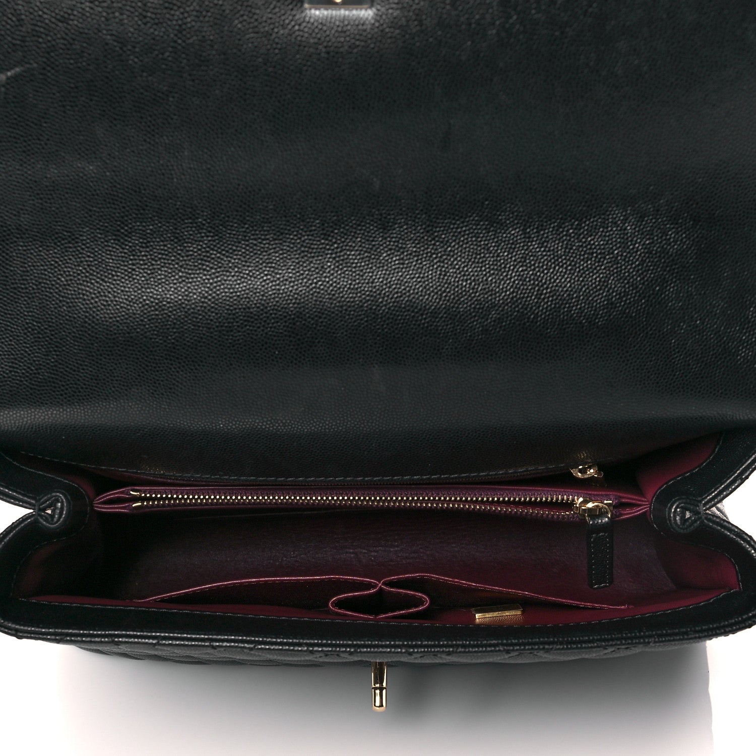 Chanel Caviar Quilted Medium Coco Handle Flap Black 4 of 8