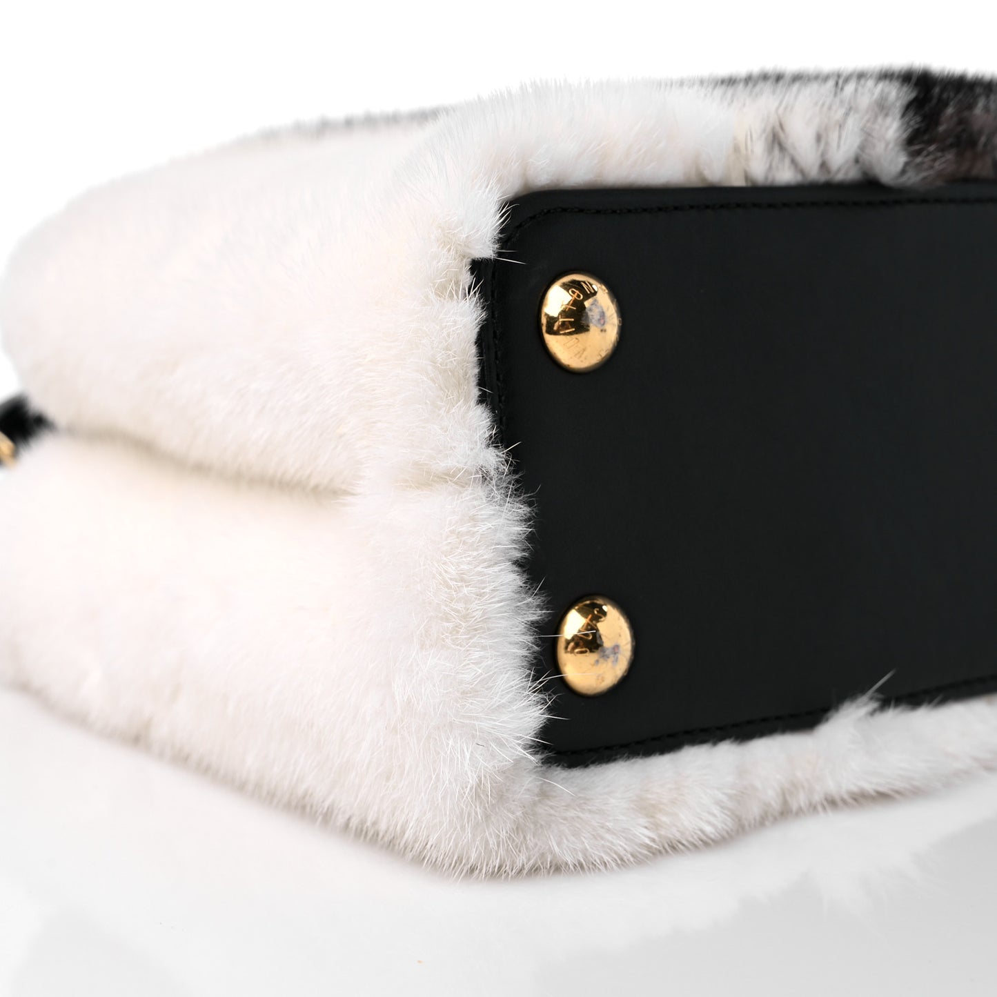 Mink Calfskin Goatskin Capucines BB White Snow Grey Black