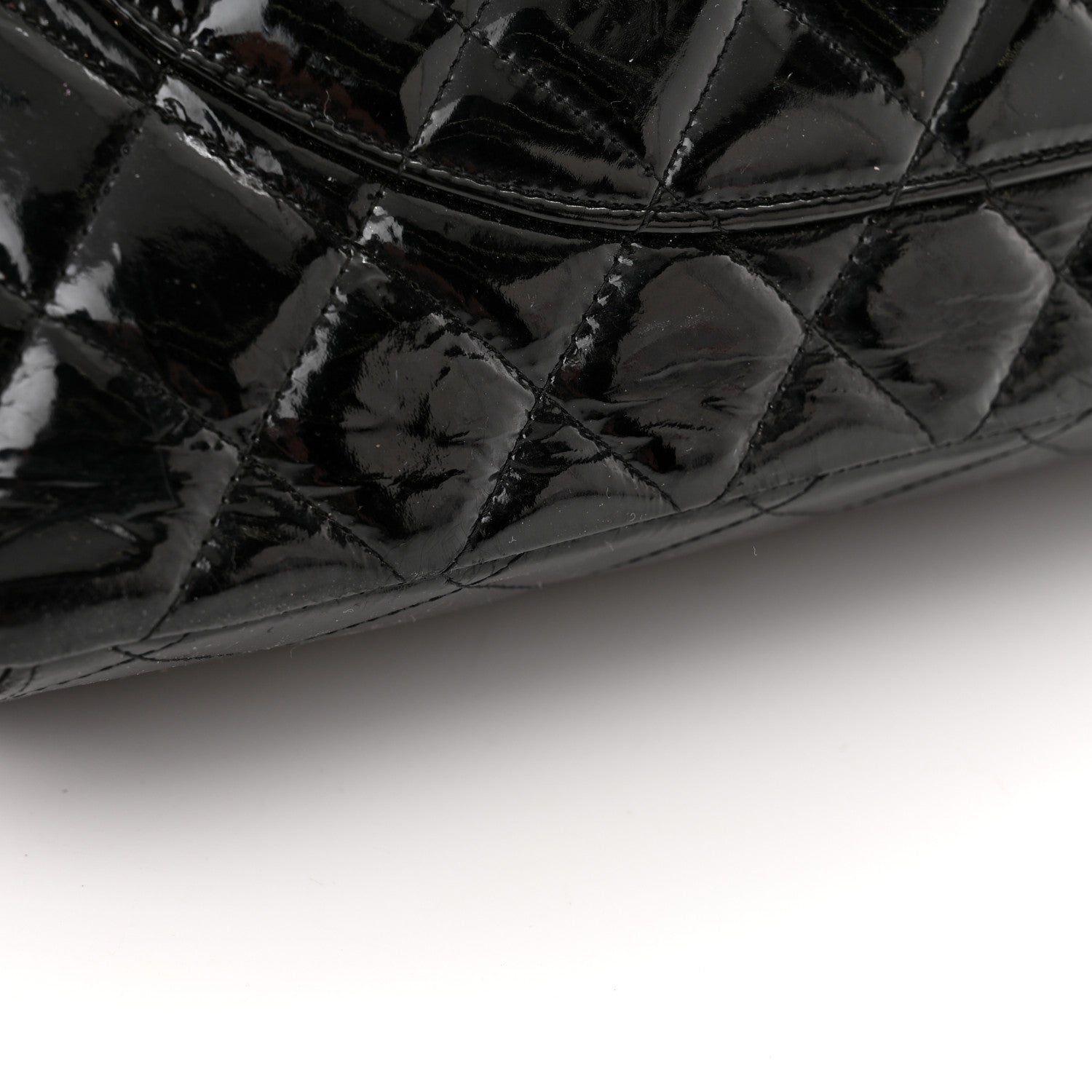 Chanel Patent Quilted Maxi Double Flap Black 20 of 22