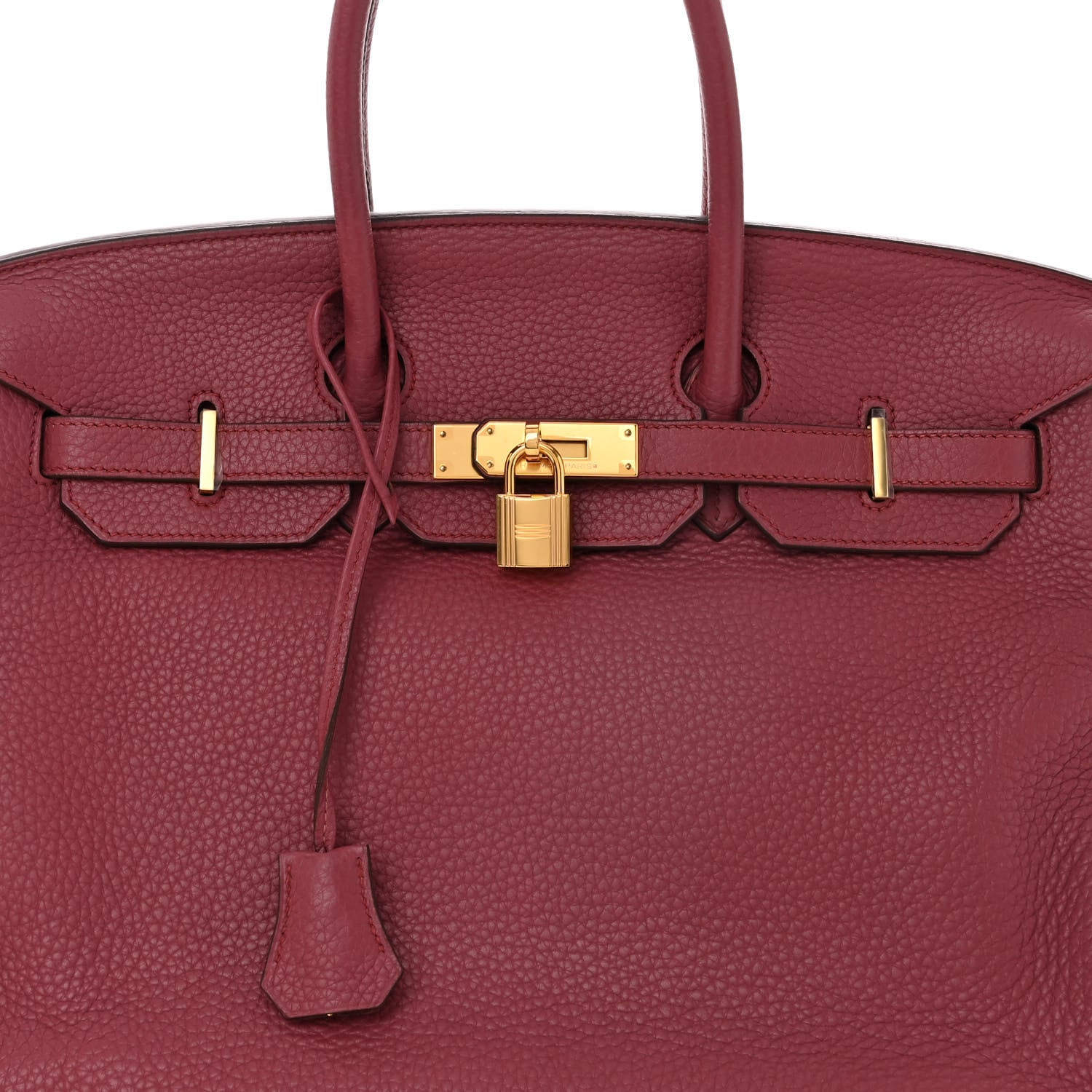 Hermes Taurillon Clemence Birkin 35 Bois de Rose 8 of 12
