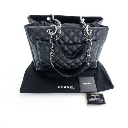 Chanel Caviar Quilted Grand Shopping Tote GST Black 3 of 10